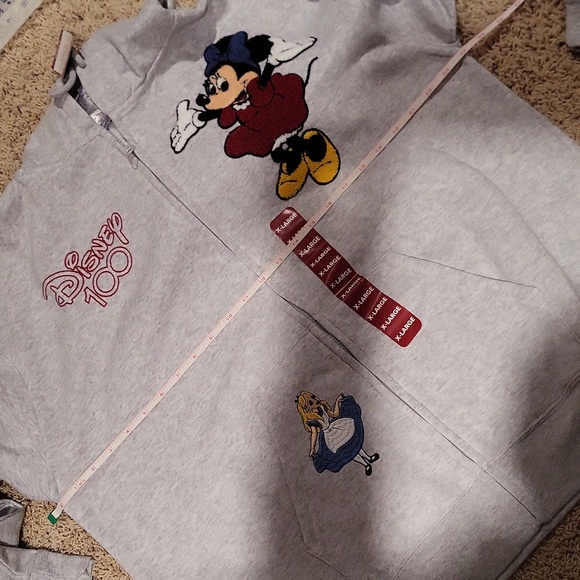 DISNEY MINNIE MOUSE full zip sweatshirt hoodie - Picture 14 of 16